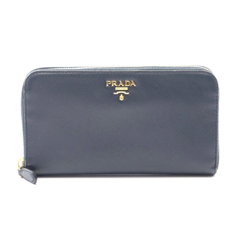Prada Saffiano Leather Round Wallet